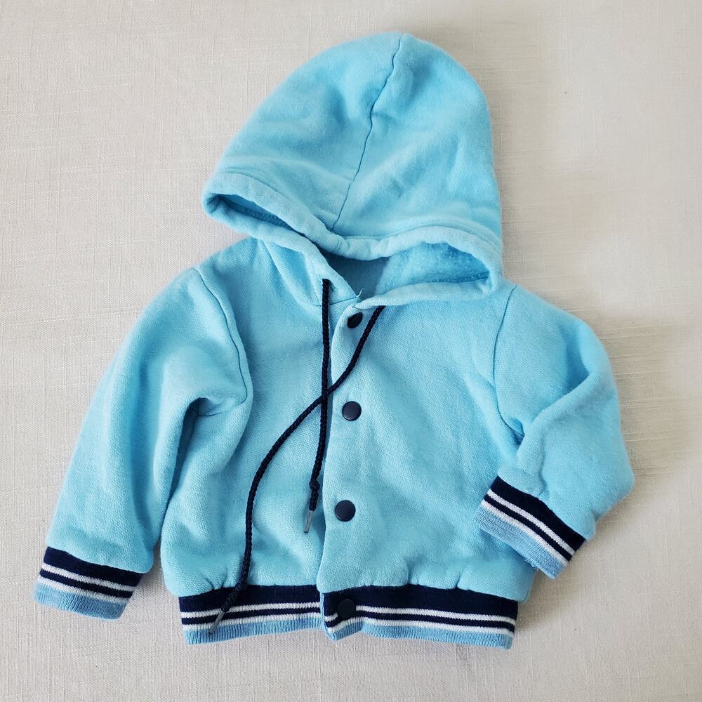 Vintage Blue Hooded Sweater 3-6 months
